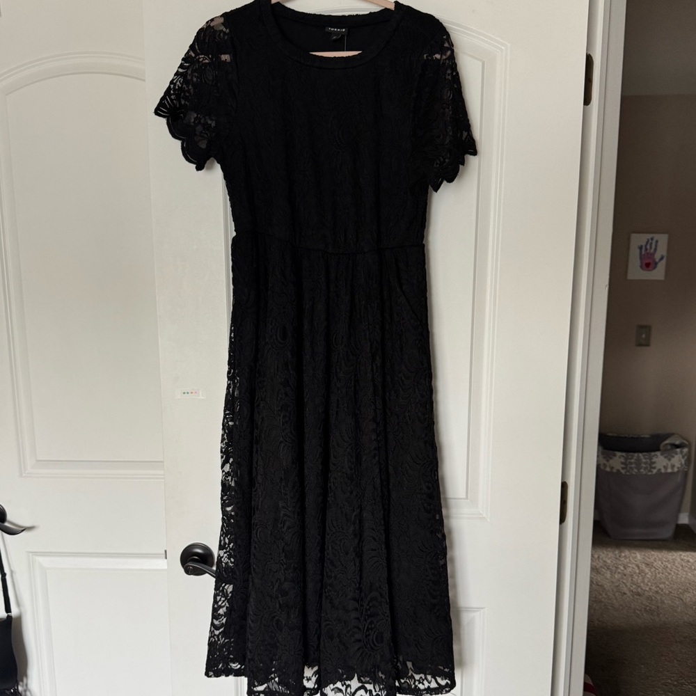Torrid Lace A-Line Flutter Sleeve Dress